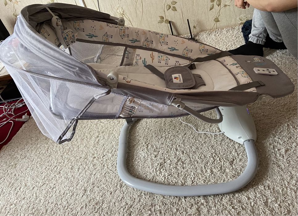 Шезлонг качалка детский,для новорожденных