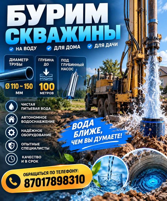 Бурим скважины диаметр трубы 110-150