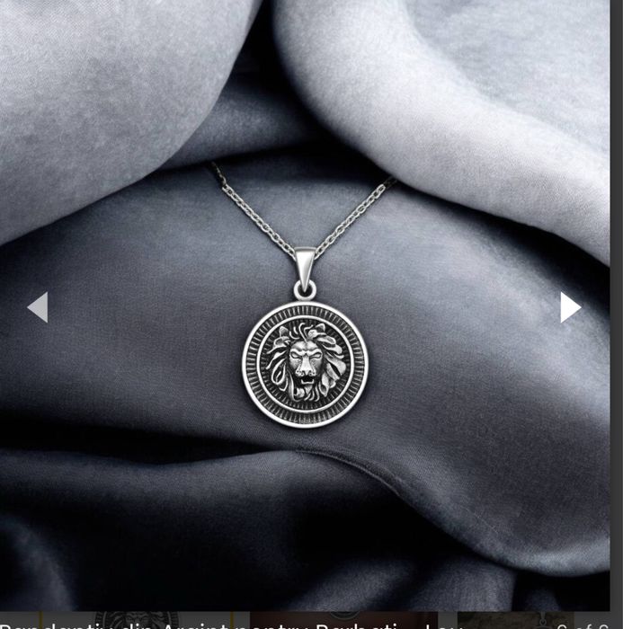 Pandantiv din argint 925, model Leu - 6.7g