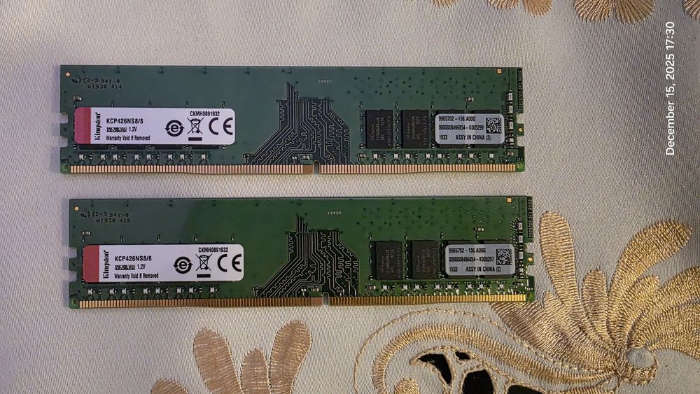 KIT Memorie Kingston DDR 4 dual channel  16 Gb (2 X 8 Gb)