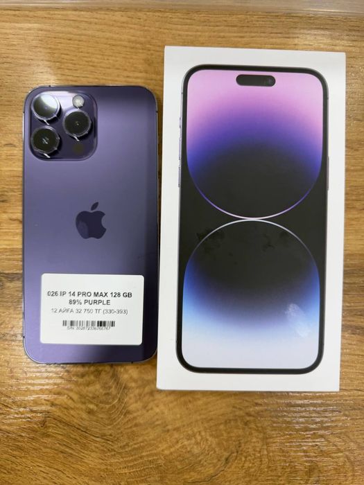 Ip 14 pro max 128gb 89% Pintel.kz