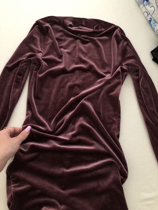 Rochie bershka, catifea, s