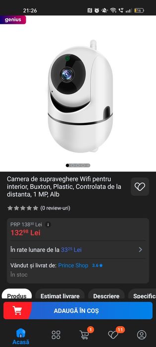 Vand camera de supraveghere