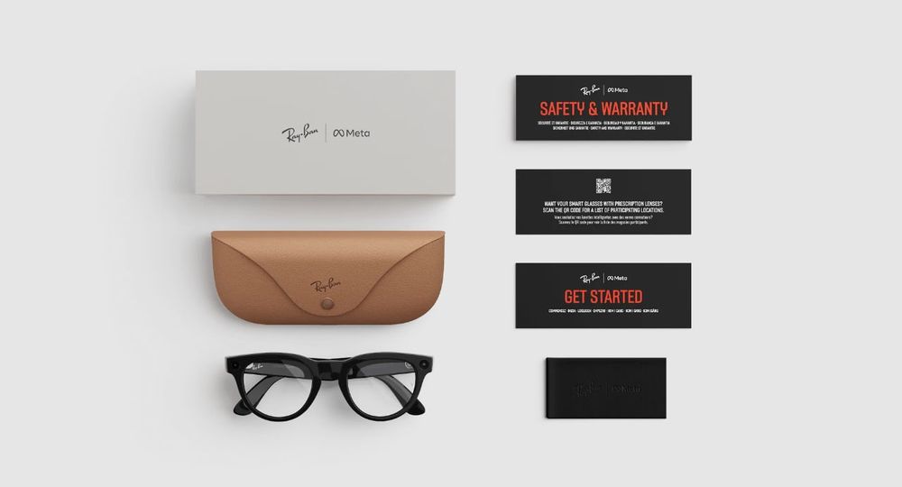 Умные очки Ray-Ban Meta Headliner Shiny Black, Clear