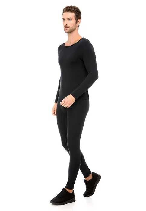Мужская термофутболка с длинным рукавом, цвет черный