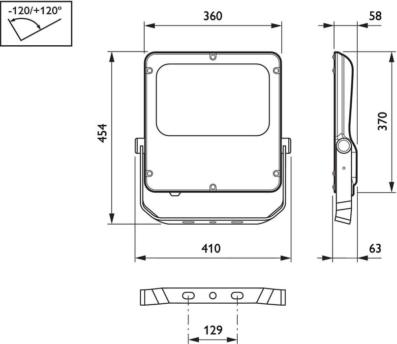 прожектор Philips BVP120 Coreline Tempo LED Floodlight, 120W,