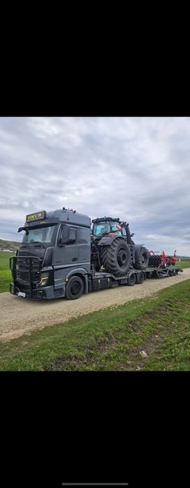 Transport Combina Tractor Utilaje Constructii Agabaritice Trailer