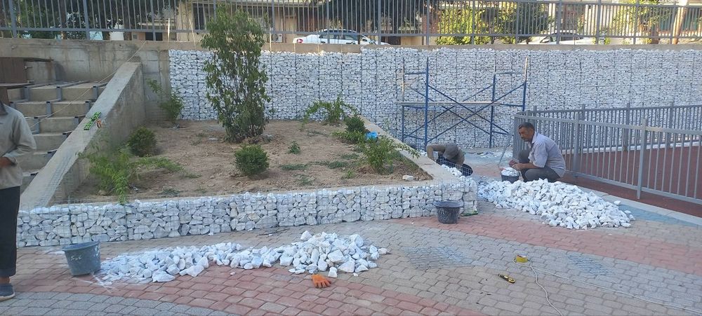 Габион установка / Gabion Tosh teramiz
