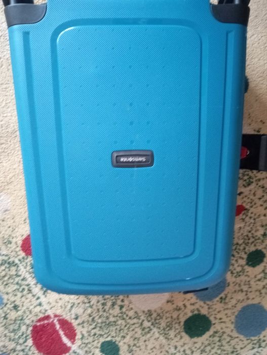 Troler Samsonite S’Cure Spinner 69x49x29 cm ,72 de litri,albastru