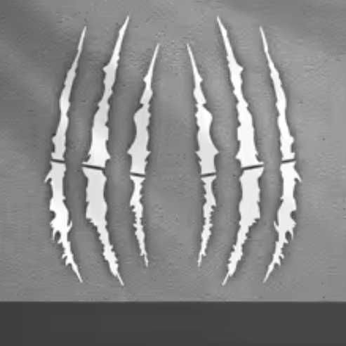 Стикери следи от нокти / за мотор , каска , скутер др.