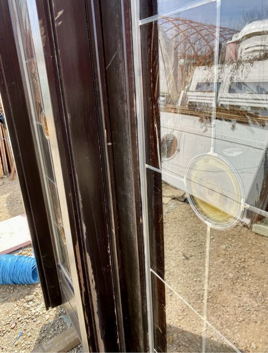 USA CASA LEMN GERMANIA intrare termopan vitraliu H 221 xL 289 GARANTIE