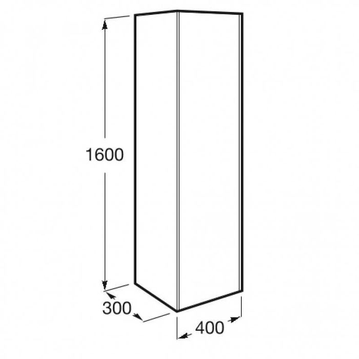 Колона за баня с десен профил