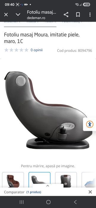 Fotoliu masaj foarte putin folosit