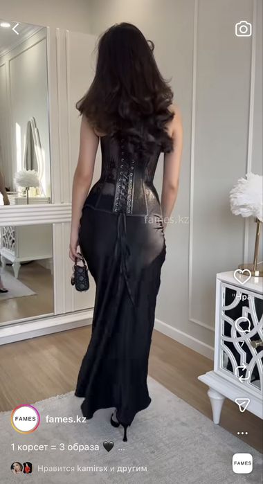 Корсет, черный карсет