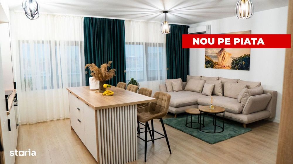 PENTHOUSE LUX 2 camere, 55 mp, mobilat premium - Dumbravita