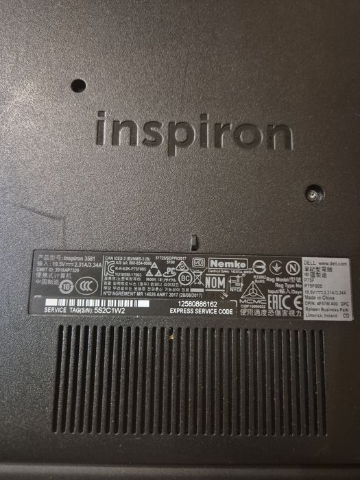 Лаптоп DELL p75f