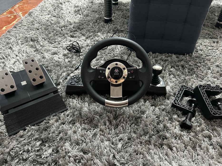 Vând Volan Gaming Myria MG7419 (Kit Complet cu Pedale și Cleme de Prindere)
