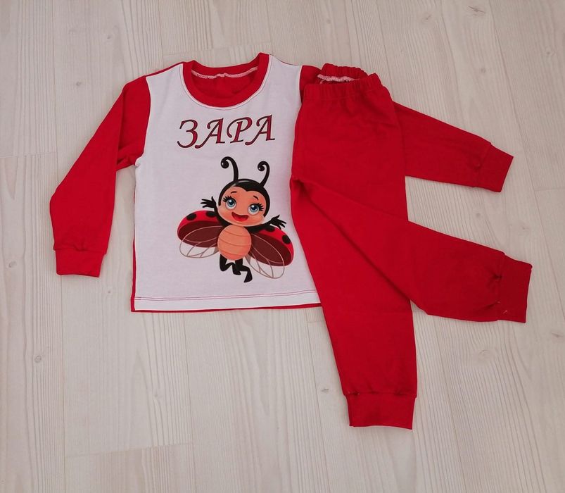 Детска пижама с картинка и име по ваш избор