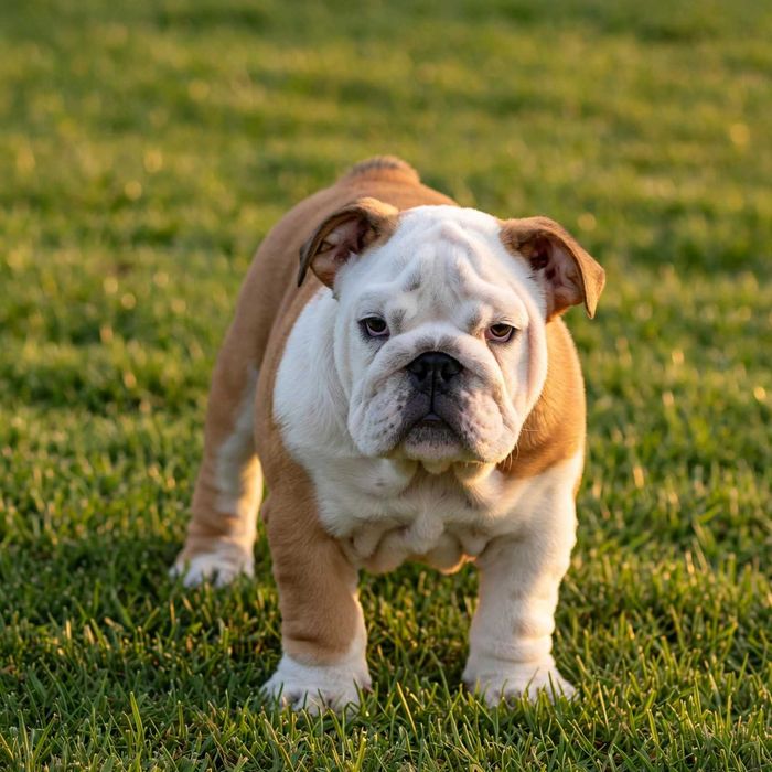 Bulldog Englez Fetița
