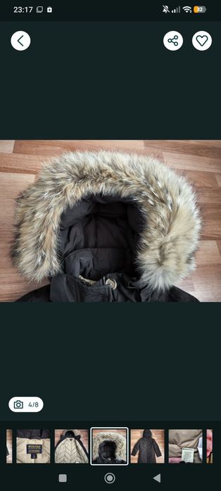 Parka copii Woolrich puf și pene 10 ani