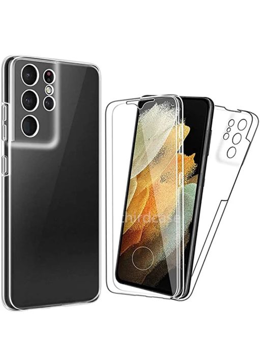 Husa Full Cover Samsung S21/S22/S23/S24/S25 Plus Ultra Transparenta