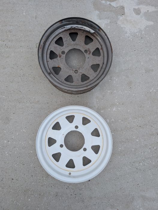 Pereche 2 Jante Tablă Dacia Papuc / ARO 10 R14 – Prindere 3 Prezoane