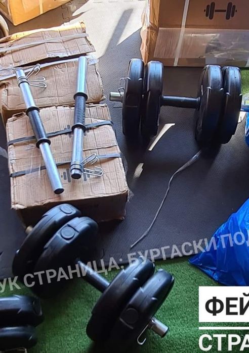 Чисто нови Дъмбели  5кг до 40кг сглобяеми