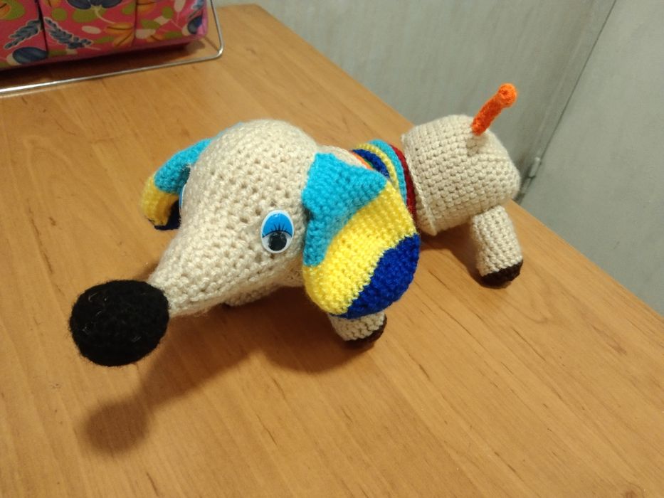 Радужная собачка - гармошка