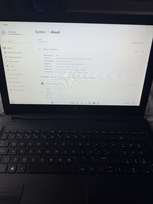 Laptop HP i5-6200U 4GB SSD