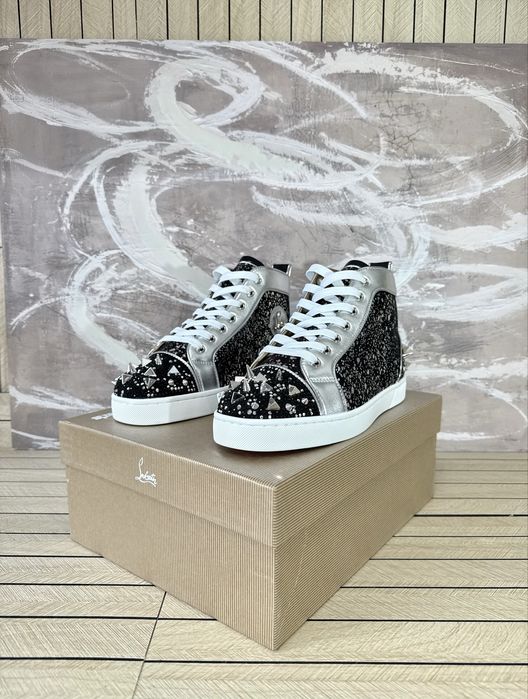 Christian Louboutin High Black Spikes