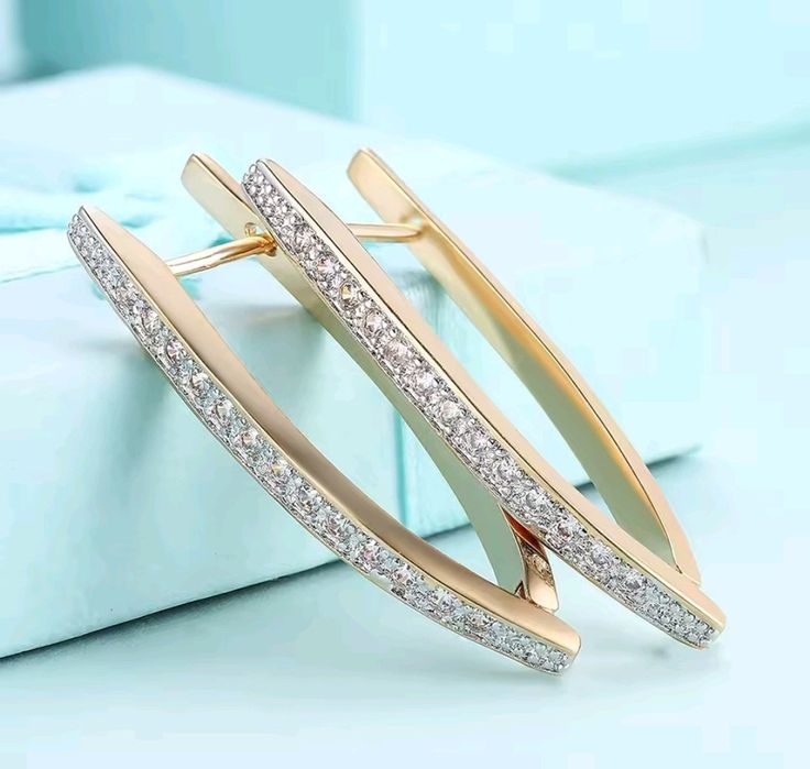 Cercei argint placat cu aur noi