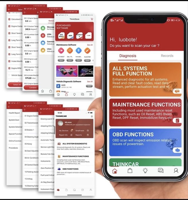 Tester diagnoza auto Launch be Thinkdiag- Tableta inclusa