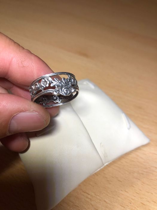 Сребърен Пръстен с Цветя-Уникат