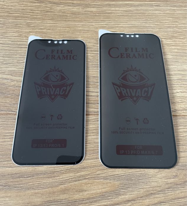 Vand folie sticla ceramica Privacy iphone x,xs max,xr,11 pro max,12,13