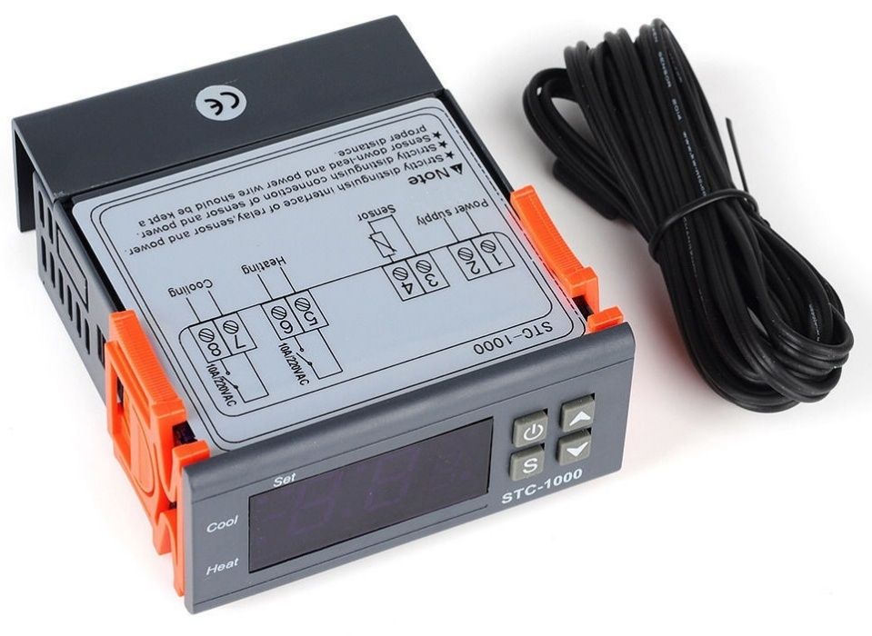 Termostat digital STC1000, Controler temperatura + senzor, -50 /+99°C