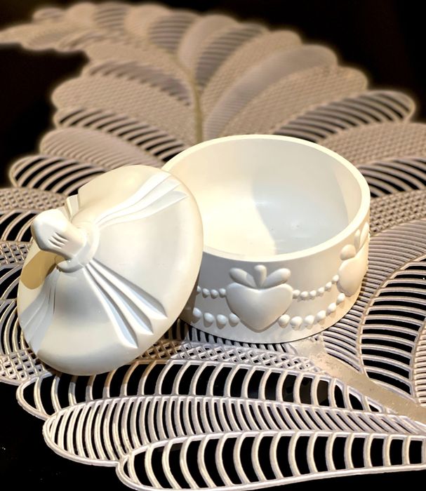 Ghiveci plante suculente și cactusi cutie bijuterii handmade din ipsos