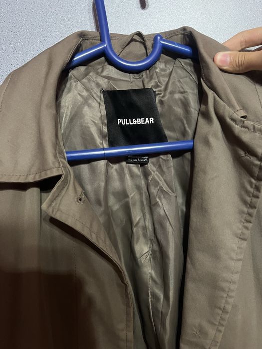 Тренч (плащ) осенний цвета хаки