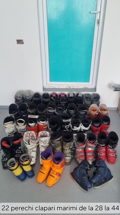 Lot schiuri 100-175cm și clăpari 35-44