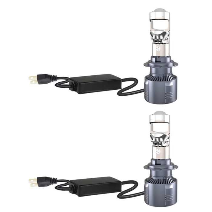 Лед крушки за фар H7 с лупа 120w, 2бр Комплект.