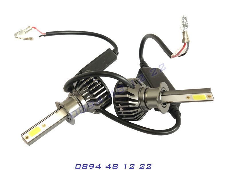 Най- Умалени LED диодни крушки за фарове CANBUS H1 ЛЕД Бяла Светлина