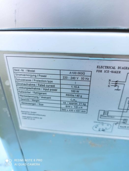 Ледогенератор за бар независим