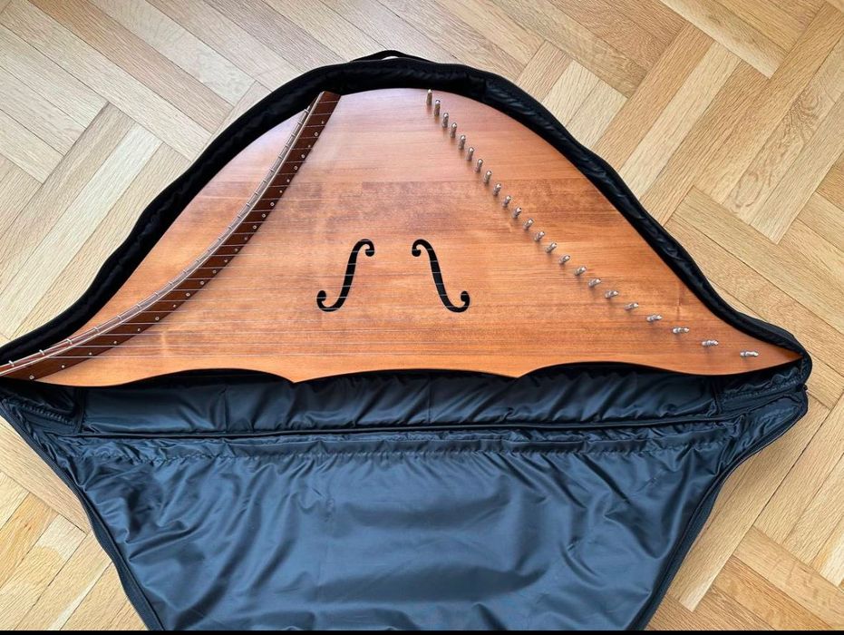 Professional 23-String Russian Gusli – Case, Tuning Key & Spare Strings