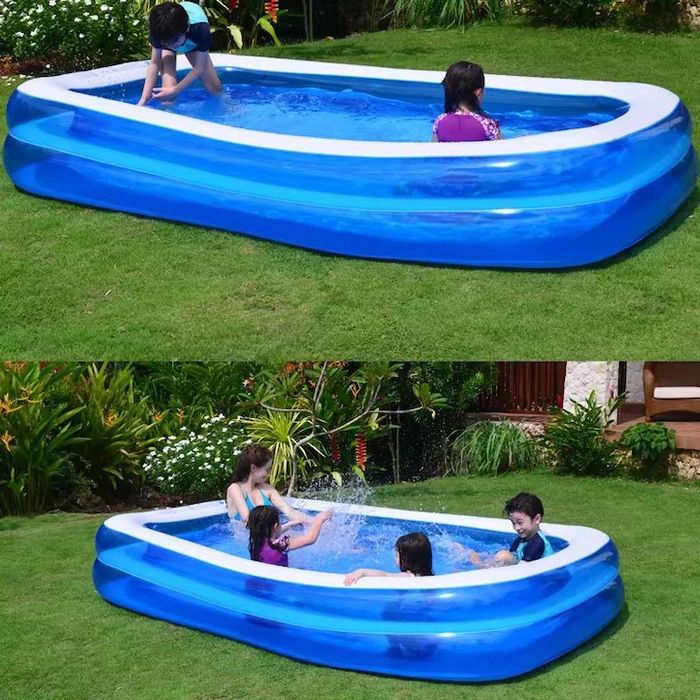 Piscină gonflabilă mare 200x150x55 cm pentru copii și familie