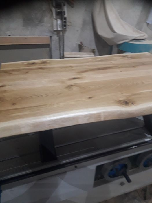 Холна маса с дъбов плот и крака х