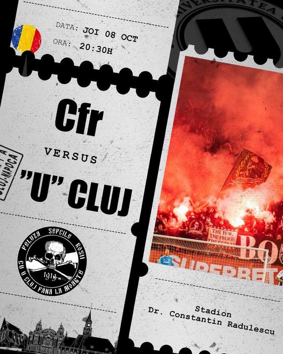 Bilete meci CFR -U cluj