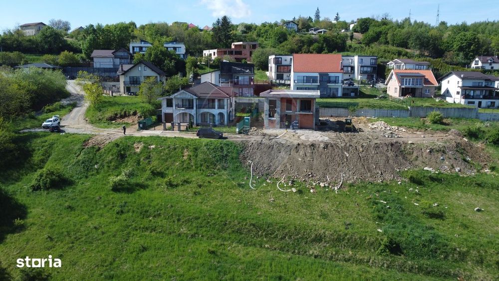 Teren 2685 mp cu panoramă Feleacu. Proiect rezidențial