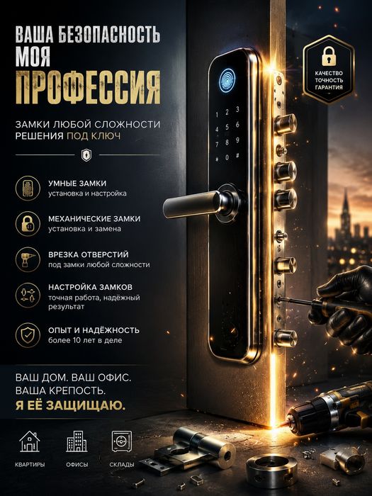 Установка и продажа умных и механических замков