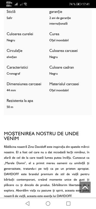 Ceas Davidoff 23152
