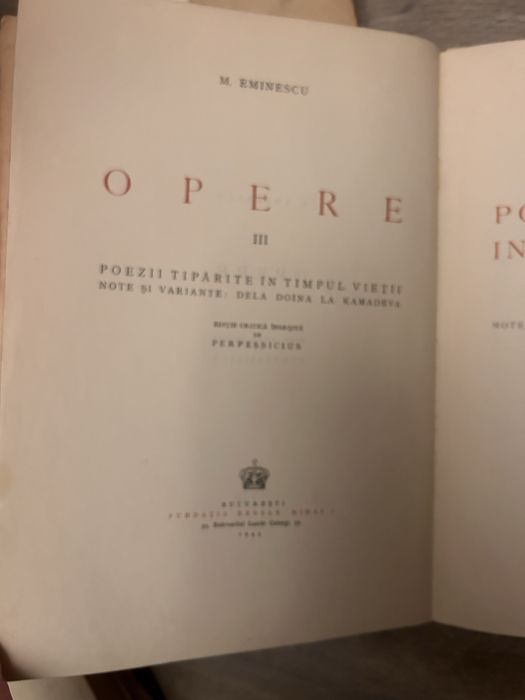 Opere Eminescu volumul III