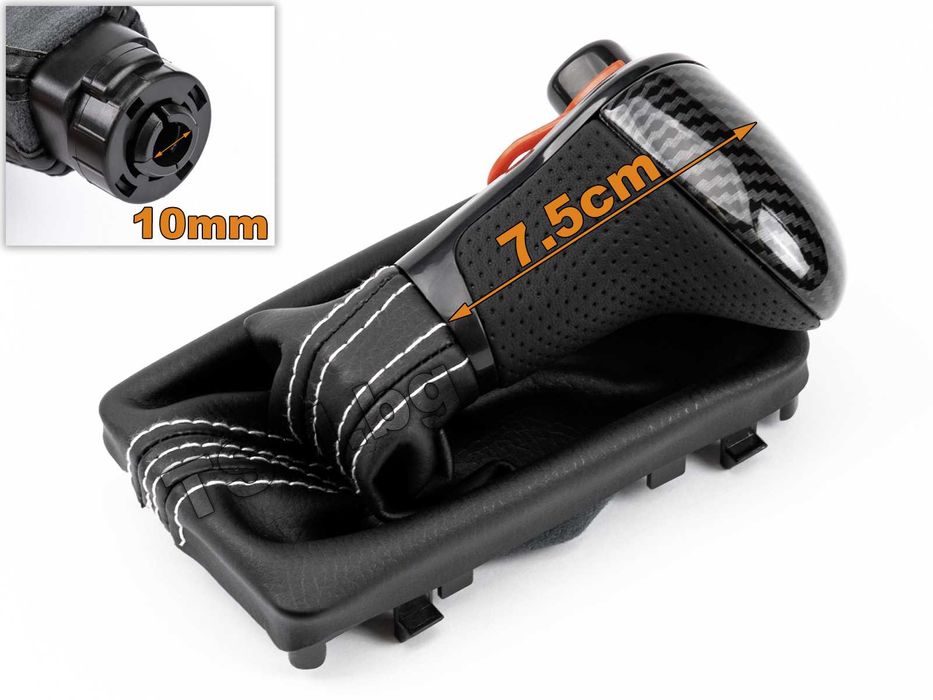 Топка Скоростен Лост с маншон за AUDI A4 A5 Q5 Ауди Автоматик Карбон